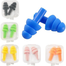 12PCS Soft Anti-Noise Earplugs with Box, Reusable Silicone Earplugs, for Sleeping Hearing Protection Travel