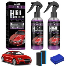 Car Ceramic Coating, 3 in 1 Hydrophobic Car Polish, High Protection 3 in 1, High Protection Quick Car Coating Spray