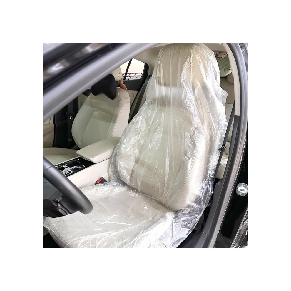 Disposable Plastic Car Seat Covers - 100 Pack - Dirt & Dust Proof 8581600654913
