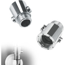 Stainless Steel Shower Stopper, Fully Galvanized Water Saver for Shower, One Click Water Stopper Shower Push Button, with Ring