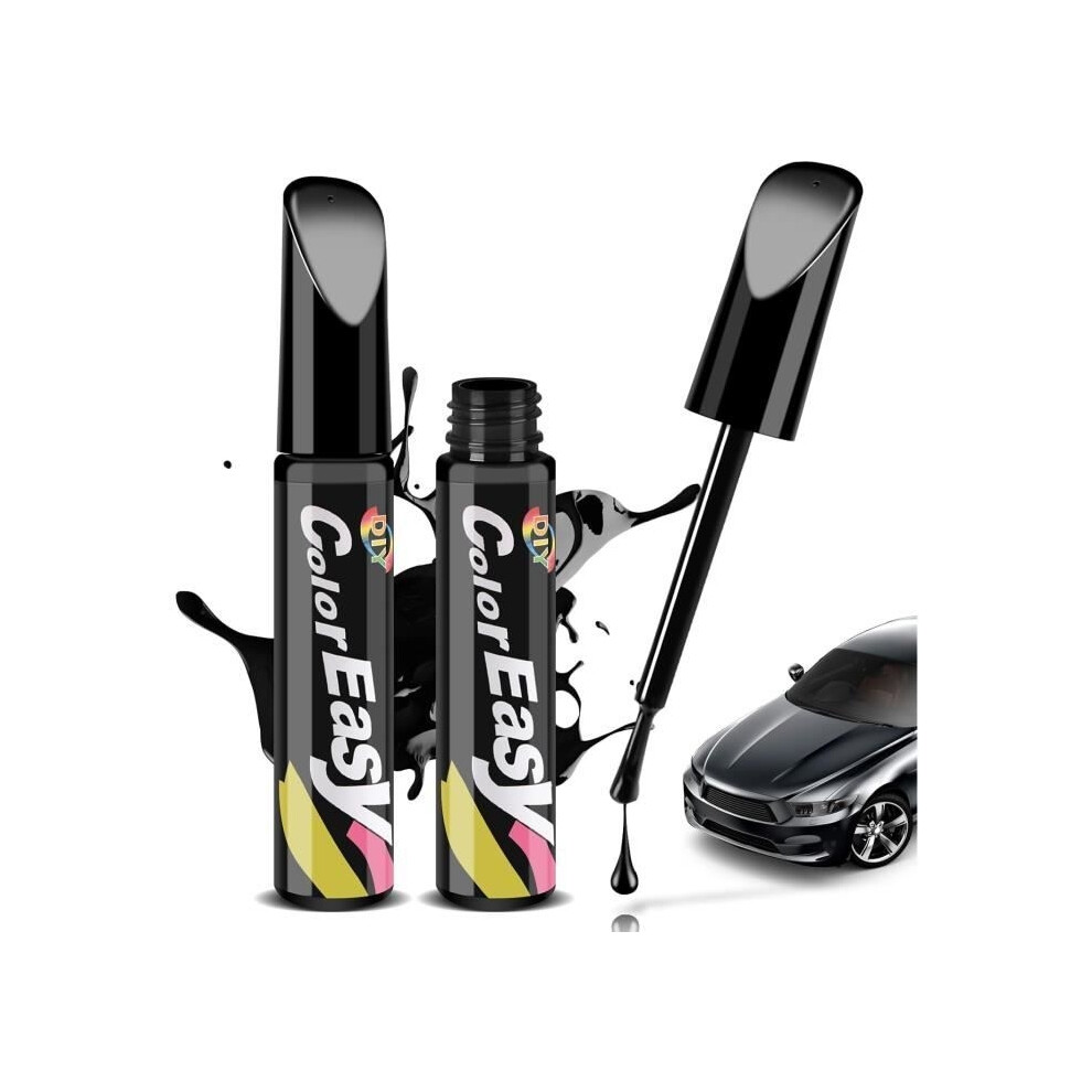 Pieces Gloss Touch Up Paint Pen, Car Touch Up Pen, 12Ml Auto Paint Scratch Repair Pen Black 8581600655538