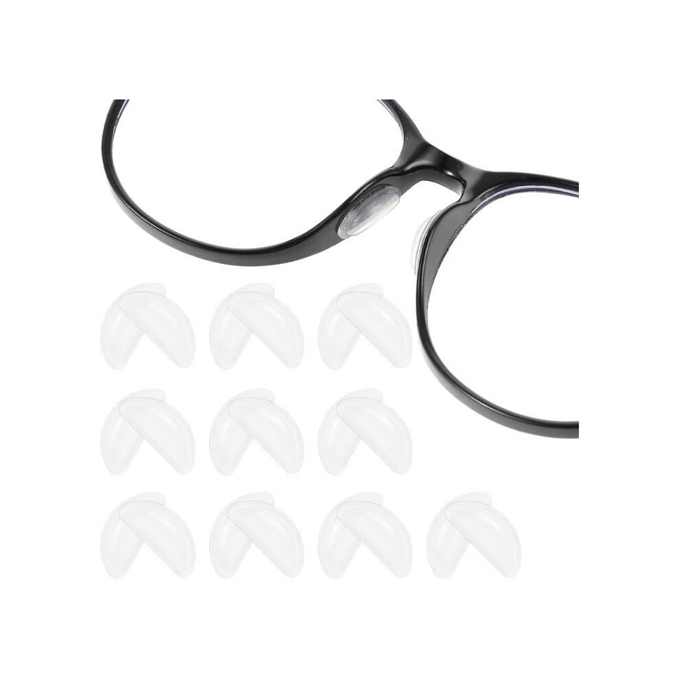 Aihontai Coussinets Nasaux Pour Lunettes, 10 Paires De Coussinets Nasaux En Silicone Souple Adhã©Sif