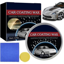 Carnauba Car Wax 120g, with 1 sponge and 1 microfiber cloth. Suitable for all types of painted vehicles