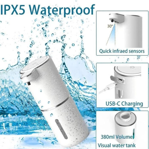 Automatic Soap Dispenser-380ML-4 Speed for Home,Office-WHITE 1