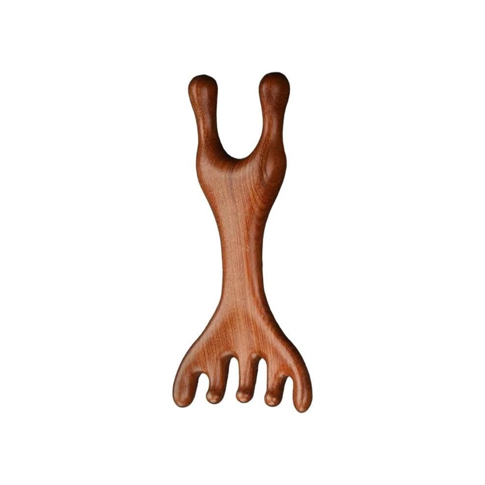 Aihontai Unisex Sandalwood Massage Comb,Sandalwood Scalp Massager,Deer Antler Comb,Scalp Massage Tool