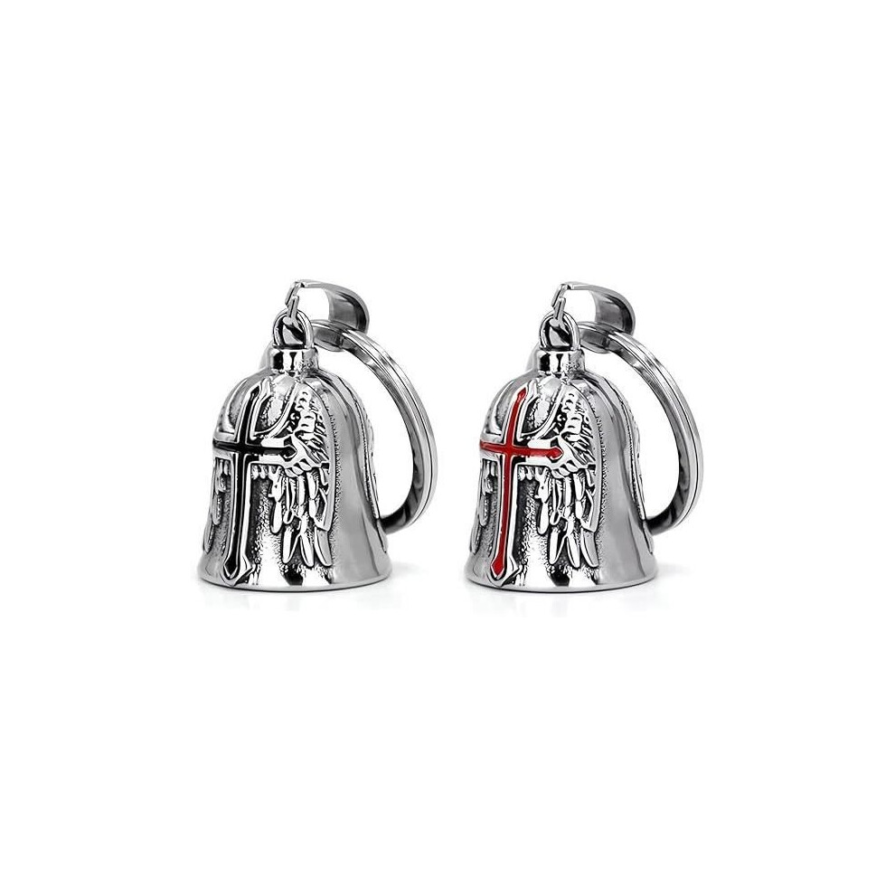 Motorcycle Bells, 2Pcs Motorcycle Bell Guardian Ride Bell, Lucky Motorcycle Bell, Guardian Bell Or Keychain 8581600657167