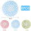 Shower Cap Elastic Bathing Cap Reusable Hat with Elastic Bands (6 PCS, 2 Green2 Blue2 Pink) 4