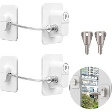 Child Window Locks No Need to Drill Holes Child Safety Lock White French Safety Refrigerator Lock