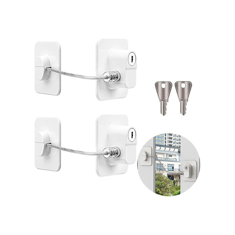 Child Window Locks No Need To Drill Holes Child Safety Lock French Safety Refrigerator Lock White Aihontai
