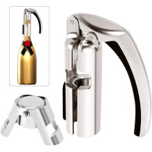 Champagne Bottle Opener Zinc Alloy Champagne Corkscrew for Bar Corkscrew Sparkling Wine Bottle Opener