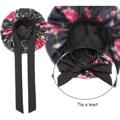 Night Cap - Satin - Double Layer - Adjustable - Hair Protection - Comfortable 1