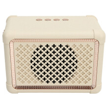 Altoparlante wireless vintage portatile 6H, 400mAh, 13x7x9cm, giallo pallido