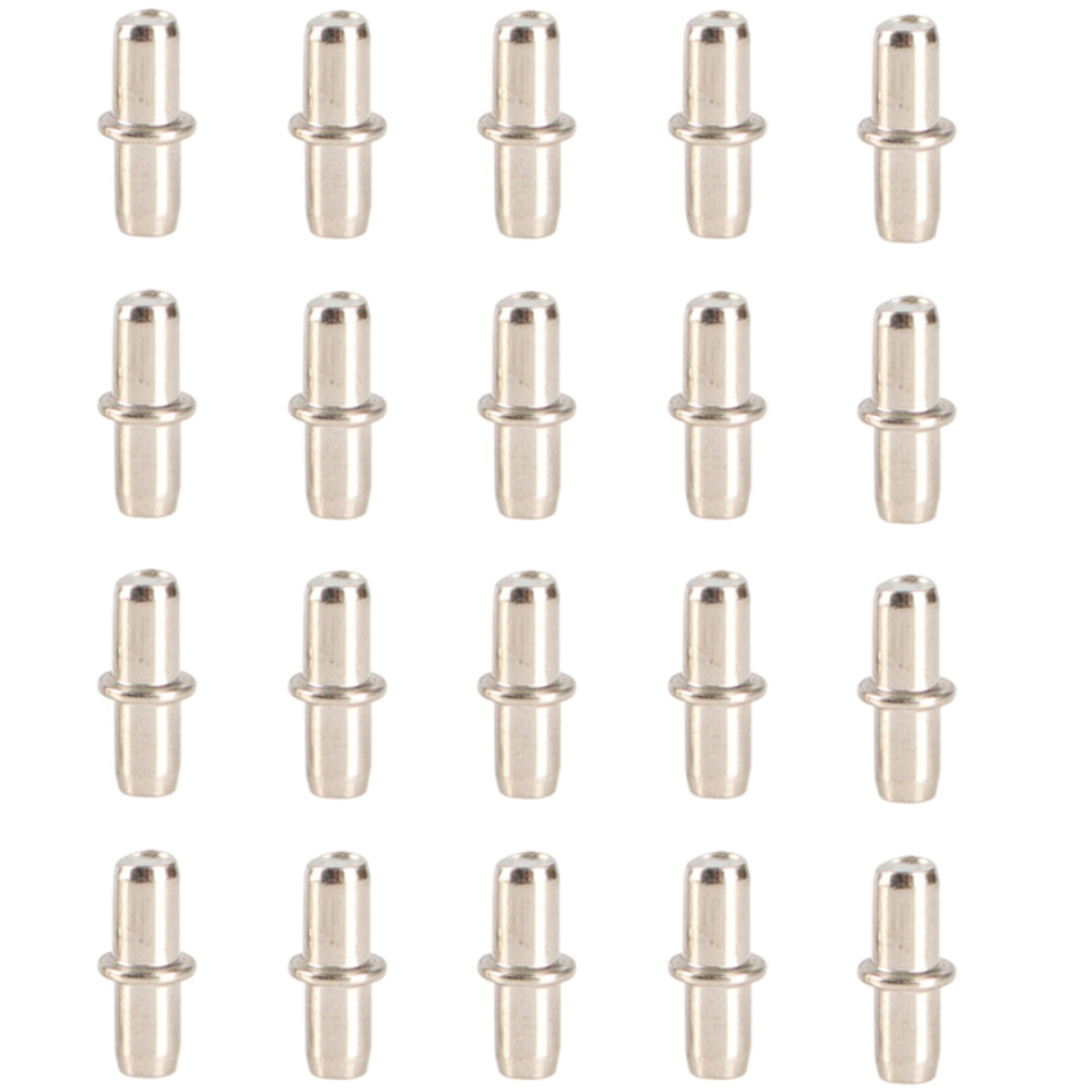5Mm Shelf Pegs For Shelves, Metal Nickel Plated Iron Shelf Pins, Shelf Pins For Wood Shelving, Cabinet Shelf Pegs Hold Shelves For Furniture, 9340959963713