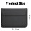 Capa protetora para laptop de 15 a 16,2 polegadas, com interior em fibra macia e construção à prova d'água, compatível com MacBook Pro, Air e 5