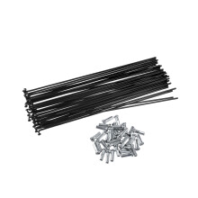 Bicycle Spokes 14G 181mm Steel With Nipples, 40 Pcs, LongLasting Durability