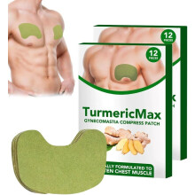 Gynecomastia Chest Fat Burner Turmeric Slimming Patch for Men Belly Fat Reduction 2 Pcs