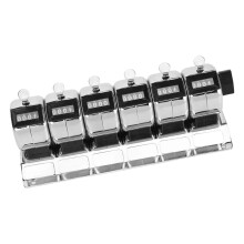 6 Section Handheld Tallies Counter Stainless Steel Design Manual Operation For Factory And Sports Use