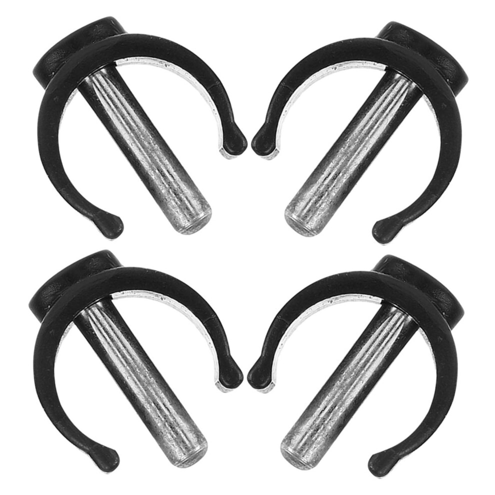 CShape Latch Clamps 4Pack ABS Cane Accessories For Walking Sticks Fits Tubes For Walkers Secure Pin Locks