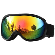 Snow Sports Goggles Double Layer Eye Protection HD Lens For Dirt Bike Riding Ski Motorcycle Snowboard Cycling Black