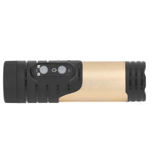 HD 1080P Motorcycle Helmet Camera WiFi Flashlight 120 Lens Gold
