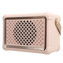 Altoparlante wireless vintage portatile, batteria da 6 ore, rosa, 13x7x9cm