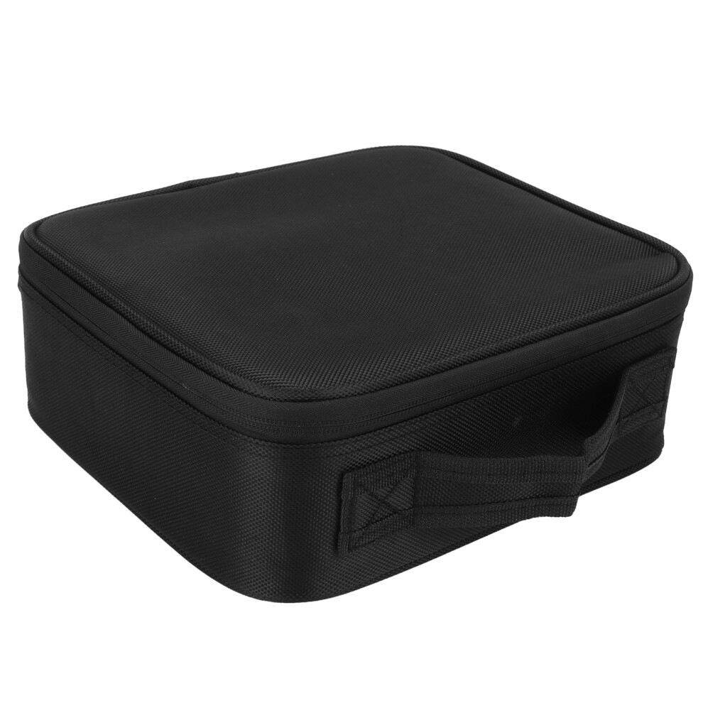 Black Multipurpose Travel Makeup Case With Adjustable Dividers, Oxford & Nylon