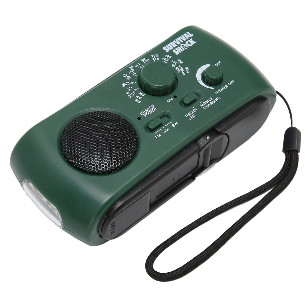 Compact Solar Hand Crank Radio With Led Torch And 4 Charging Methods 9491375871851