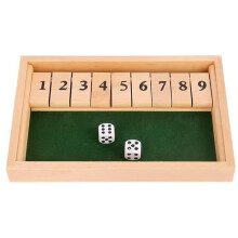 Bordspel - Shut The Box - Klassiek hout - Dobbelspel - Reizen - 2 of meer spelers