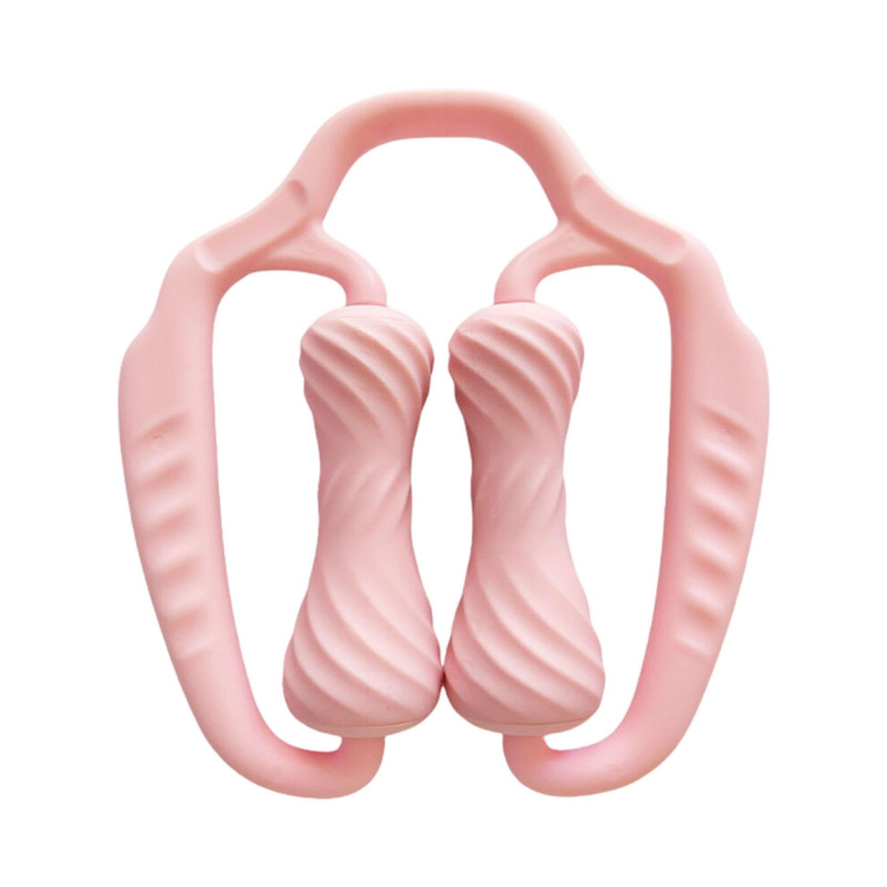 Muscle Roller Stick with Ergonomic NonSlip Handle for Leg and Arm Massage, Pink