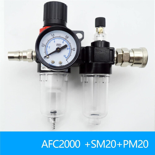 AFC2000 AFR2000 AL2000 G1/4 Air Compressor Filter Regulator with Oil Water Separator 1