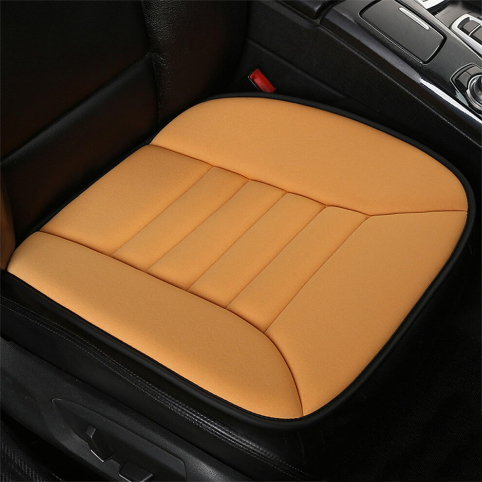 Memory Foam Car Seat Cushion For Long Sitting Pain Relief, Breathable Nonslip Pad, Orange 9347817666519