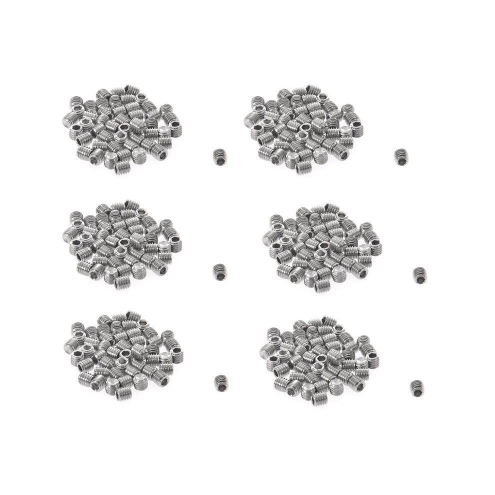 Photos - Nail / Screw / Fastener 300pcs M3x3mm Stainless Steel Hex Socket Set Cap Point Grub Screws Silver