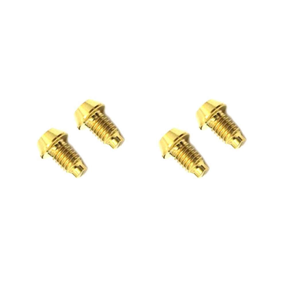 4Pcs For Tc4 Titanium Hydraulic Disc Exhaust Screw Mountain Bike Brake Screw-Gold 6033893371883
