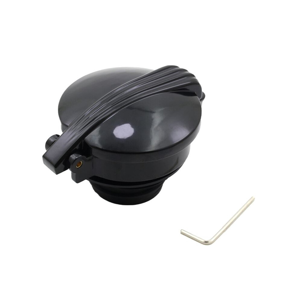 Motorcycle Fuel Tank Cap Oil Cap Classic Retro Keyless Open For Sportster Xl883 Xl1200 Dyna Motorcycle Oil Cap,A Black 6032838464420