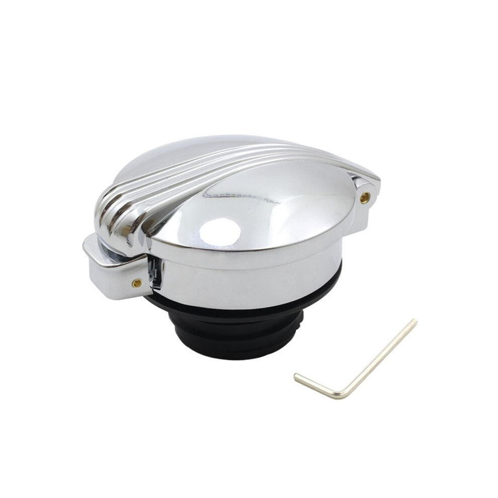 Motorcycle Fuel Tank Cap Oil Cap Classic Retro Keyless Open For Sportster Xl883 Xl1200 Dyna Motorcycle Oil Cap,B Silver 6031918768342