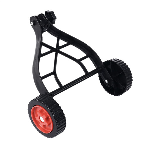 String Trimmer Wheels Adjustable Height Lawn Edger Wheel Set with Triangular Stability Structure