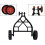 String Trimmer Wheels Adjustable Height Lawn Edger Wheel Set with Triangular Stability Structure 5
