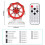 DIY Electronic Kit LED Rotating Skyscraper Wheel Flashing Soldering Project Practice Kit 10 Kinds Flashing Mode Remote 8
