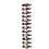 Wall Mounted 12 Bottle Wine Rack, Durable Metal Storage Display for Kitchen, Bar, Bronze 1