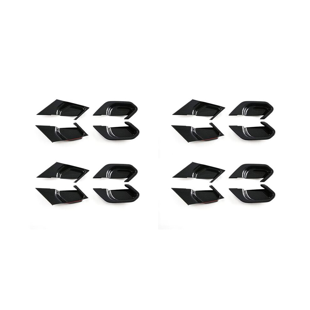 16X For 5 Series G60 2024 Inner Door Handle Bowl Cover Trim Decoration Interior Accessories ,Abs Carbon Fiber 6133631849466