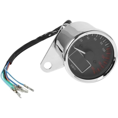 Motorcycle Digital Speedometer and LED Tachometer 12V Universal Gauge Odometer with MultiFunction Indicator 2