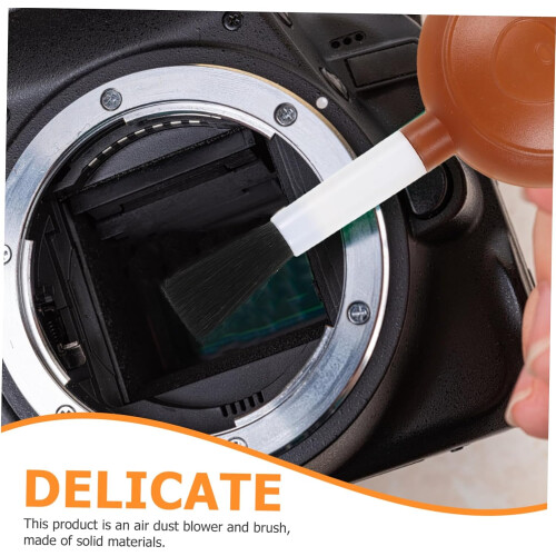 2pcs Camera Lens Air Blower with Brush for Precise Dust Removal and Electronics Cleaning 1