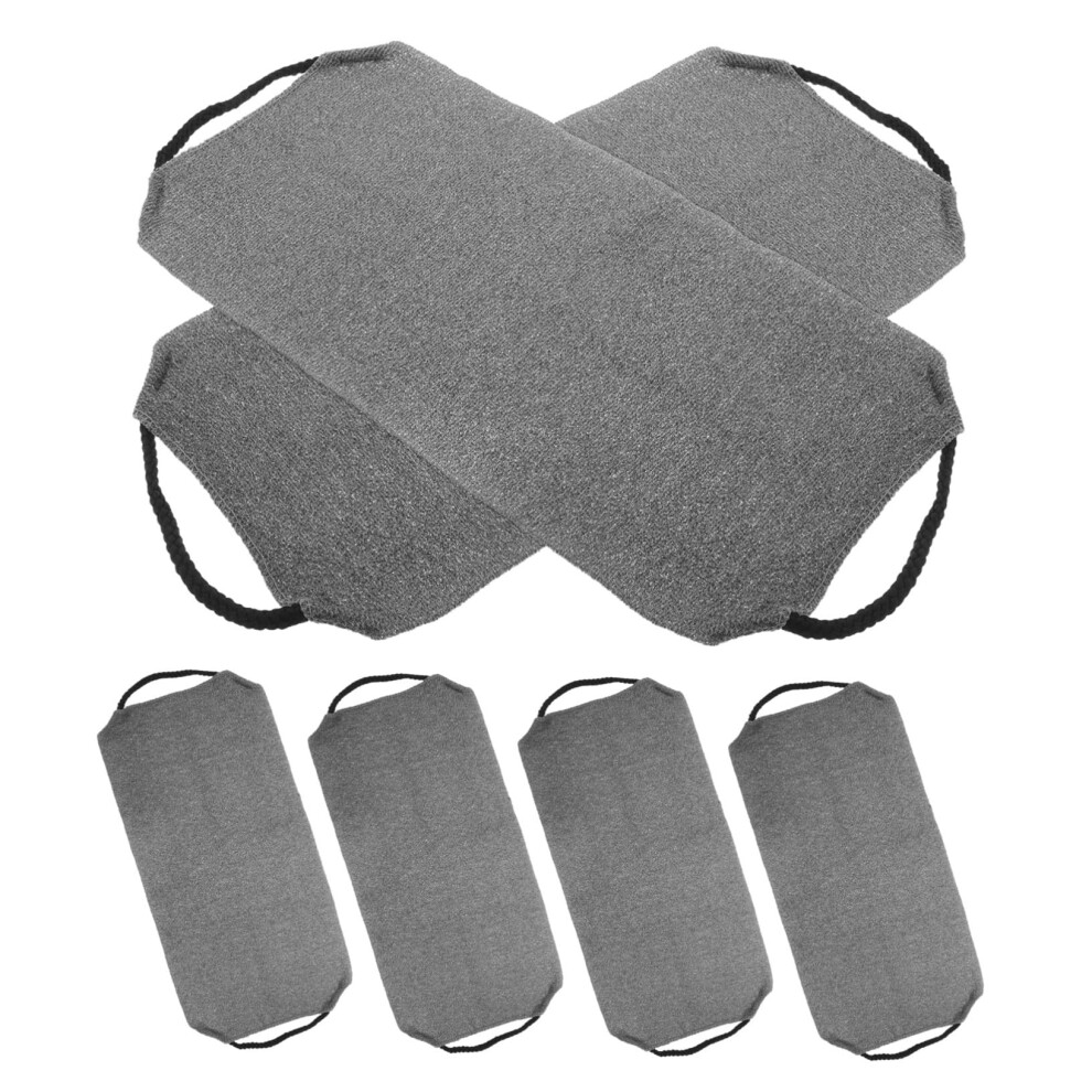 Nylon Exfoliating Towel Men Back Scrubber Six Pack Washable Body Washcloth Dead Skin Removal Gentle Nonabrasive