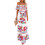 (L, White) Robe longue bustier idéale été. 1