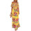 (L, Yellow) Robe longue bustier idéale été. 1