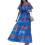 (L, Blue) Robe longue bustier idéale été. 1