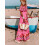 (M, Pink) Robe longue bustier idéale été. 5