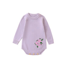 (6-12 Months, Purple) Πουλόβερ με μακριά φόρεμα φθινόπωρο-χειμώνα