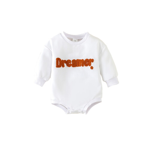 (3-6 Months, White) Csecsemő baba pulóver kisgyermek ruhák
