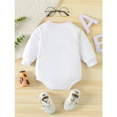 (3-6 Months, White) Csecsemő baba pulóver kisgyermek ruhák 1